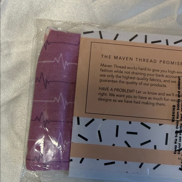 Maven Thread Multicolor Patterned Hair Scarf - Picture 5 of 7